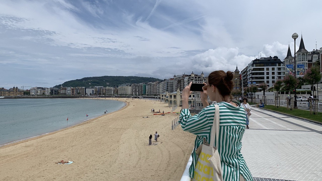 beach and promenade san sebastian